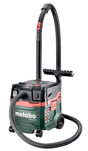 metabo Allessauger ASA 20 PC -1200 W, 20 l Behälter, Staubklasse - Nass-/Trockensauger mit integrierte Filterabreinigung, Gerätesteckdose, Antistatik, Mobil - 5,5 m Kabellänge im Sale